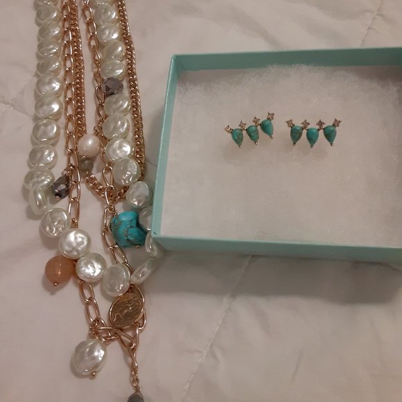 Park Lane Jewelry - Park Lane Bahama Necklace and Hula Earrings, NWOT
